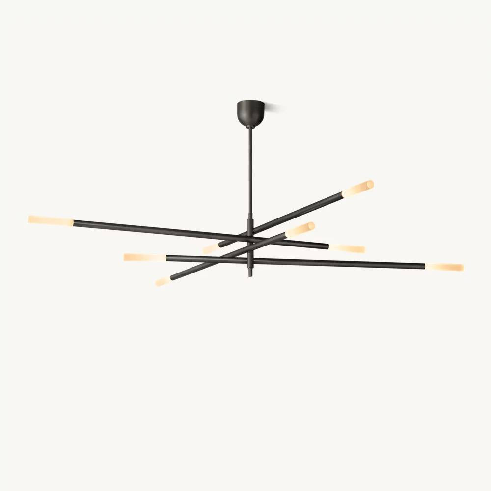 Rousselin Mobile Rod Chandelier 65"