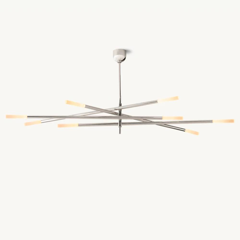 Rousselin Mobile Rod Chandelier 65"