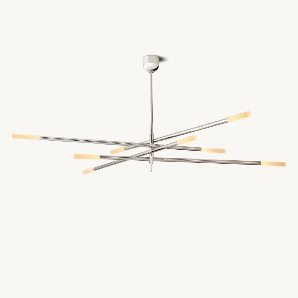Rousselin Mobile Rod Chandelier 65"