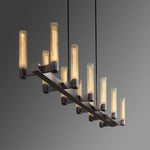 Vallon Glass Linear Chandelier 60"