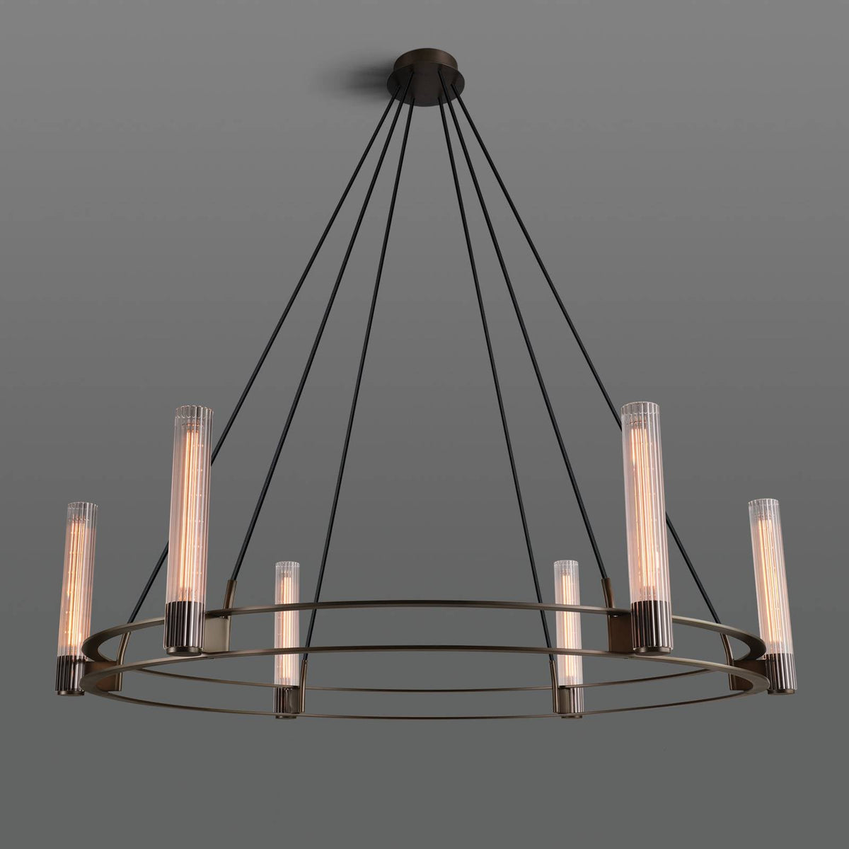 Vallon Glass Round Chandelier