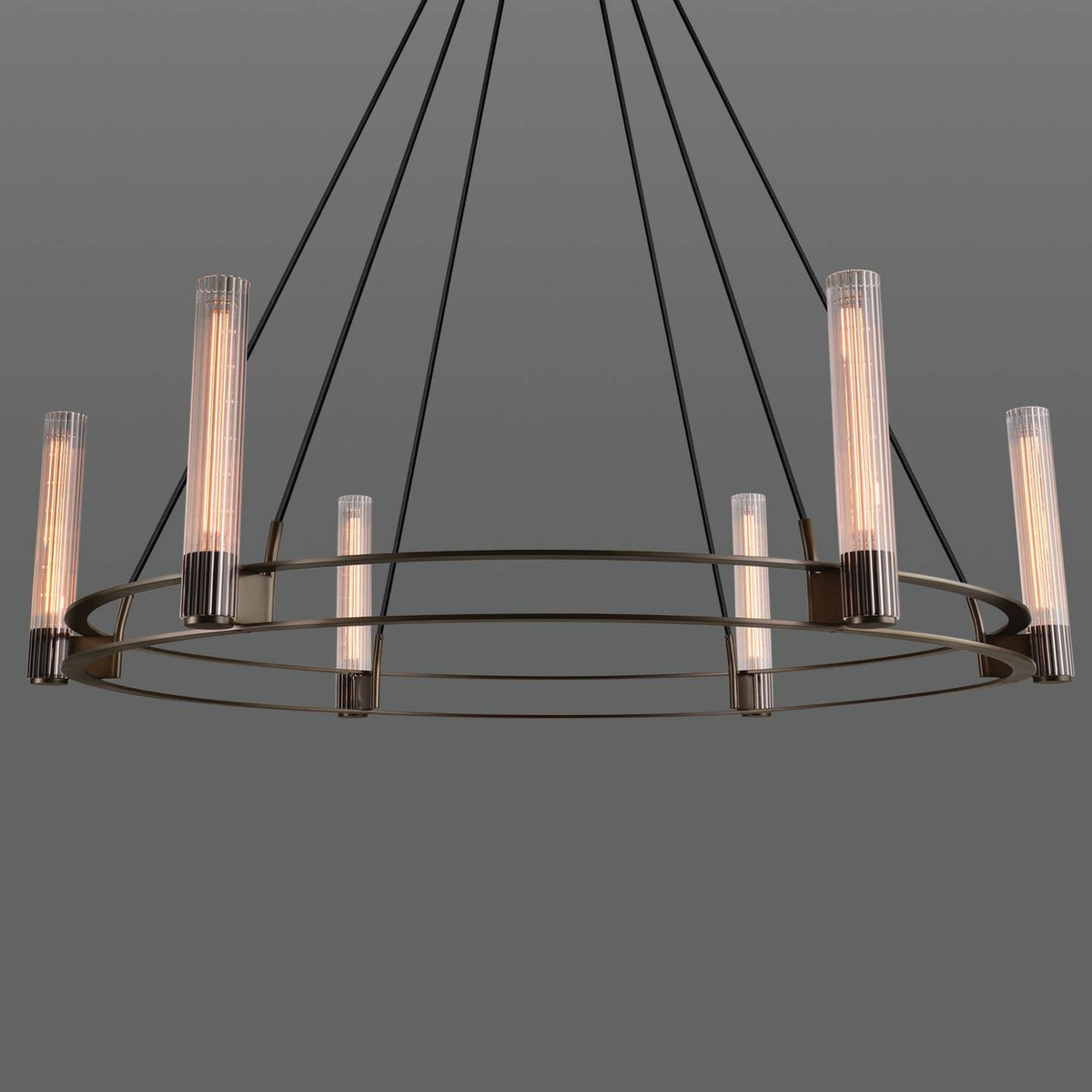 Vallon Glass Round Chandelier