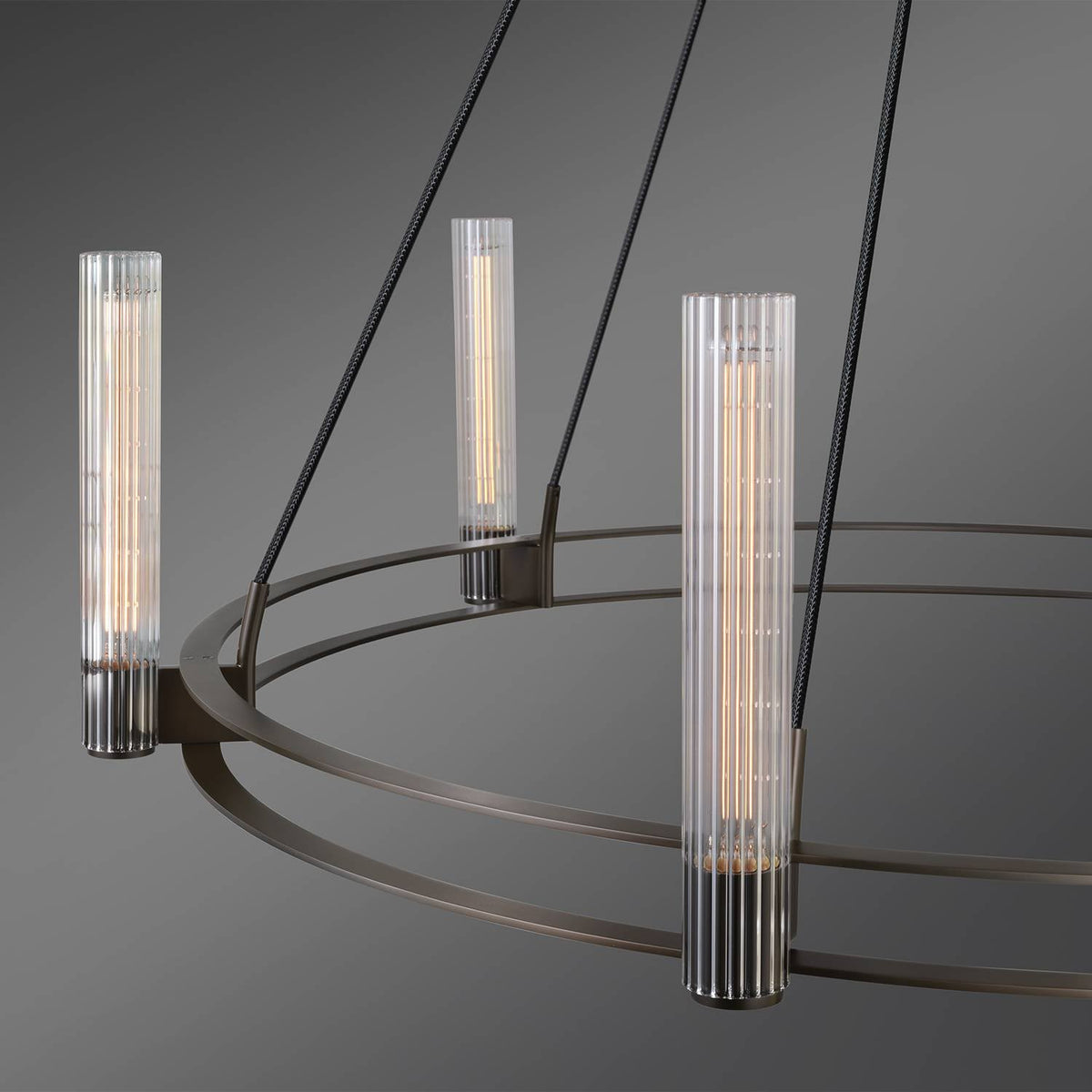 Vallon Glass Round Chandelier