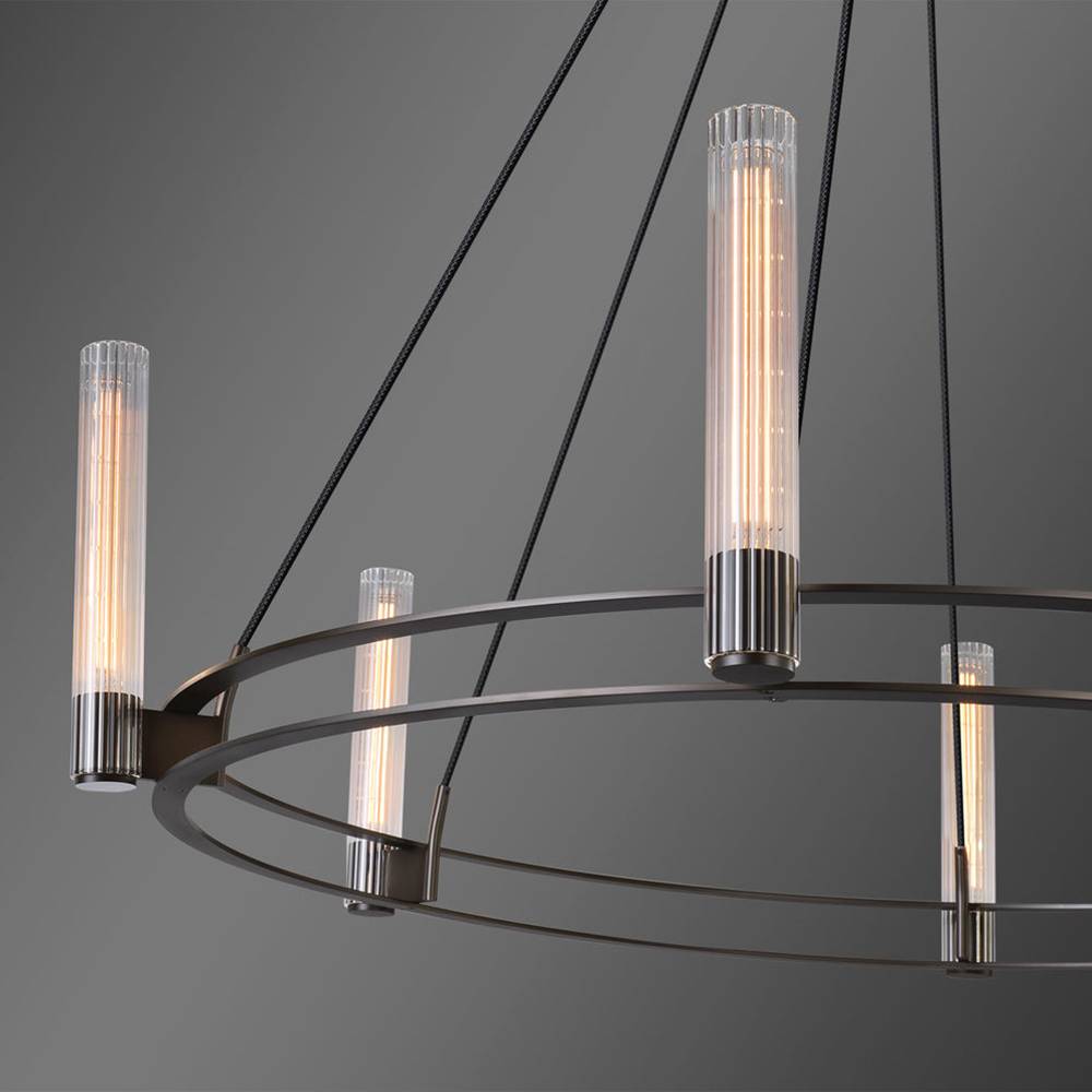 Vallon Glass Round Chandelier