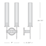 Vallon Double Wall Sconce