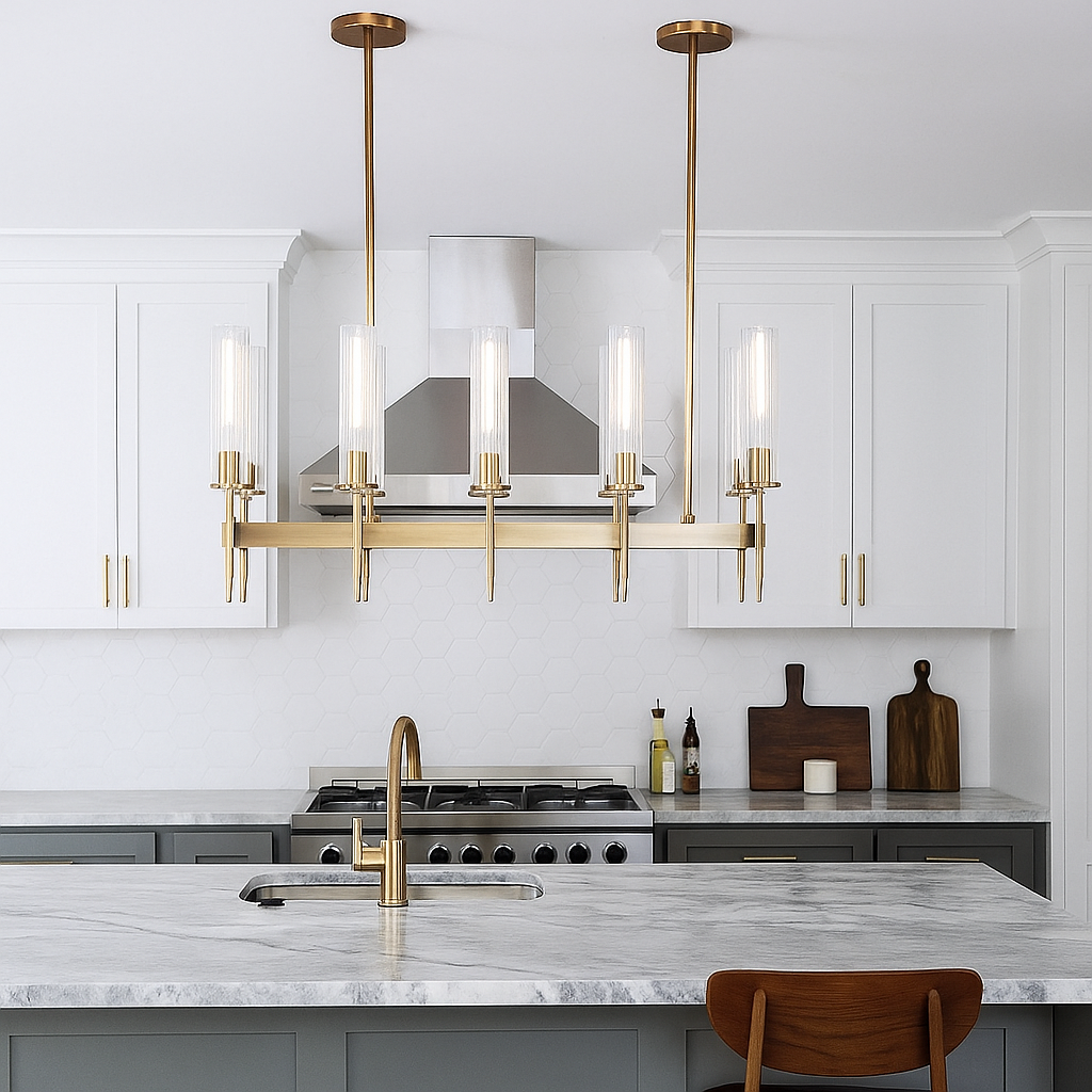 Vallon Linear Chandelier 47"