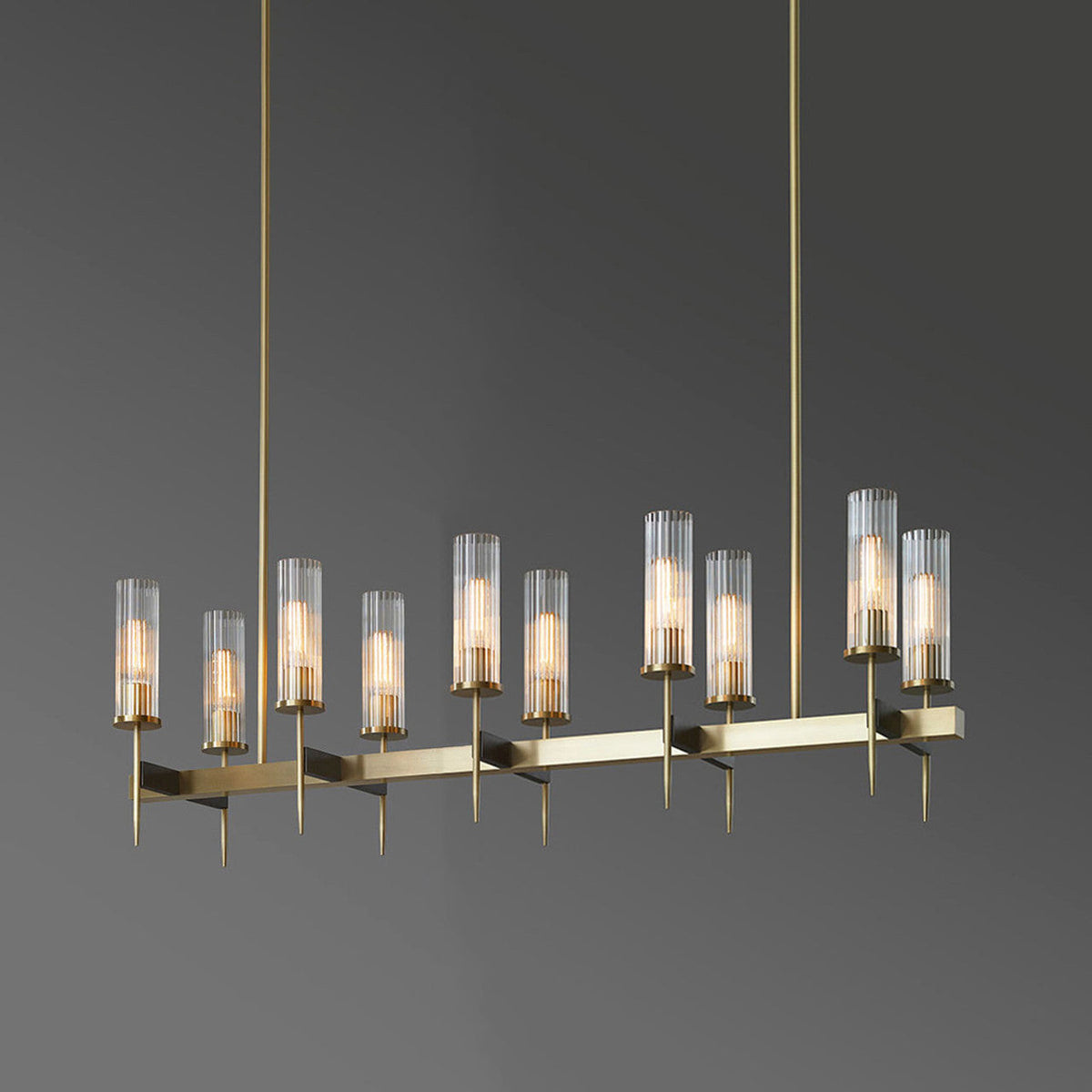 Vallon Linear Chandelier 47"