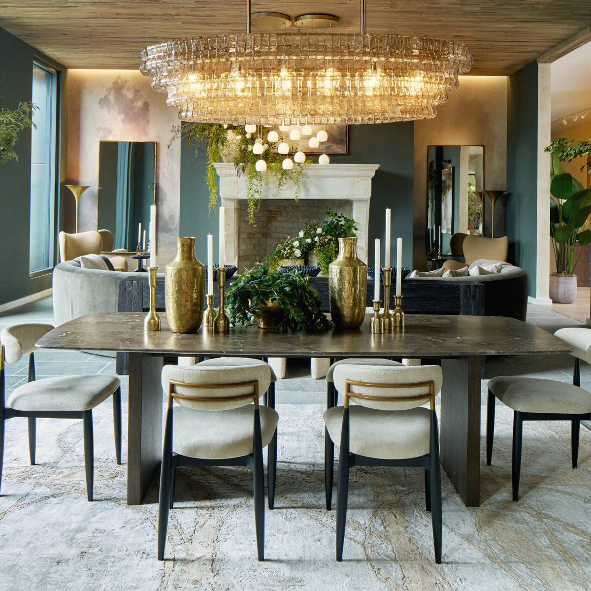 Ghiaccio Oval Chandelier