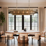 Ghiaccio Oval Chandelier