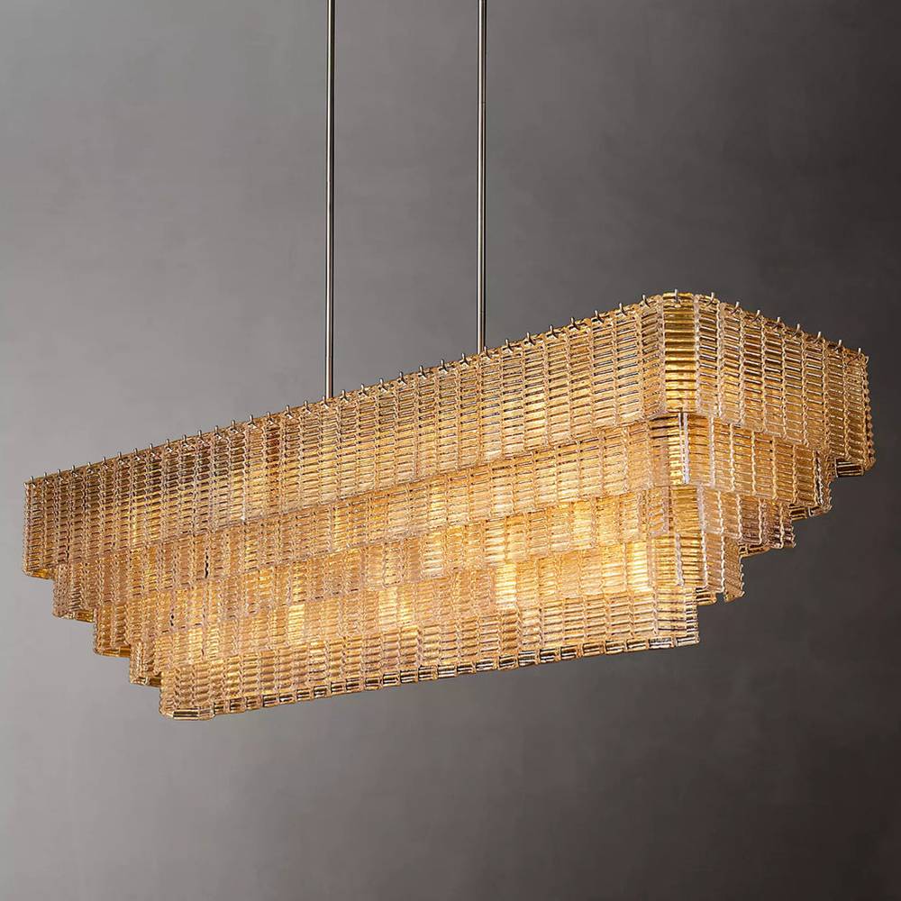 Sirelle Rectangle Chandelier 77"