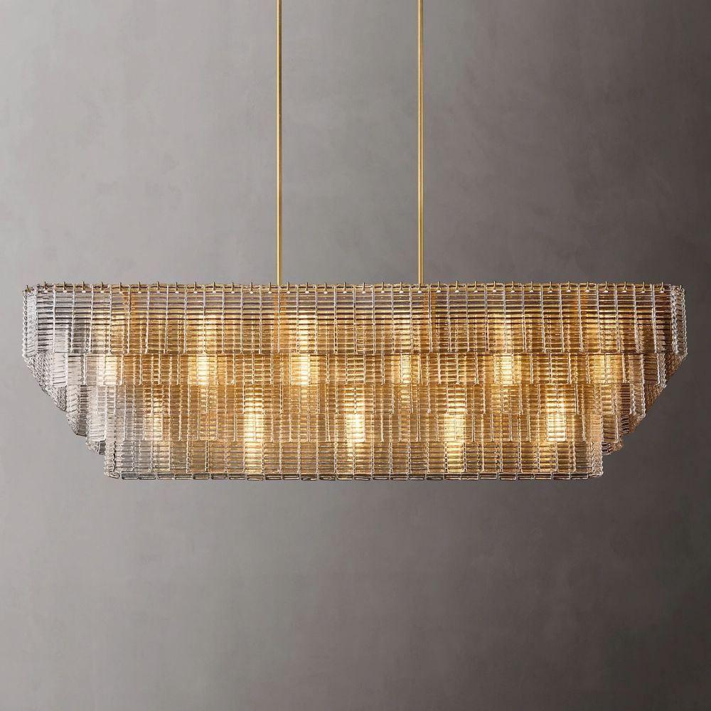 Sirelle Rectangle Chandelier 77"