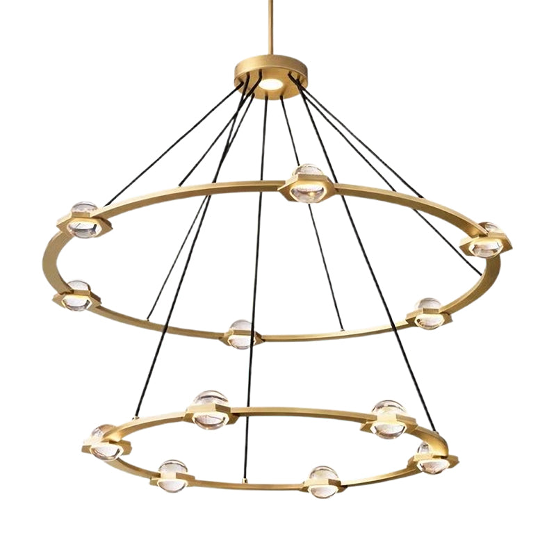 Eclavia Two-Tier Round Chandelier 48"