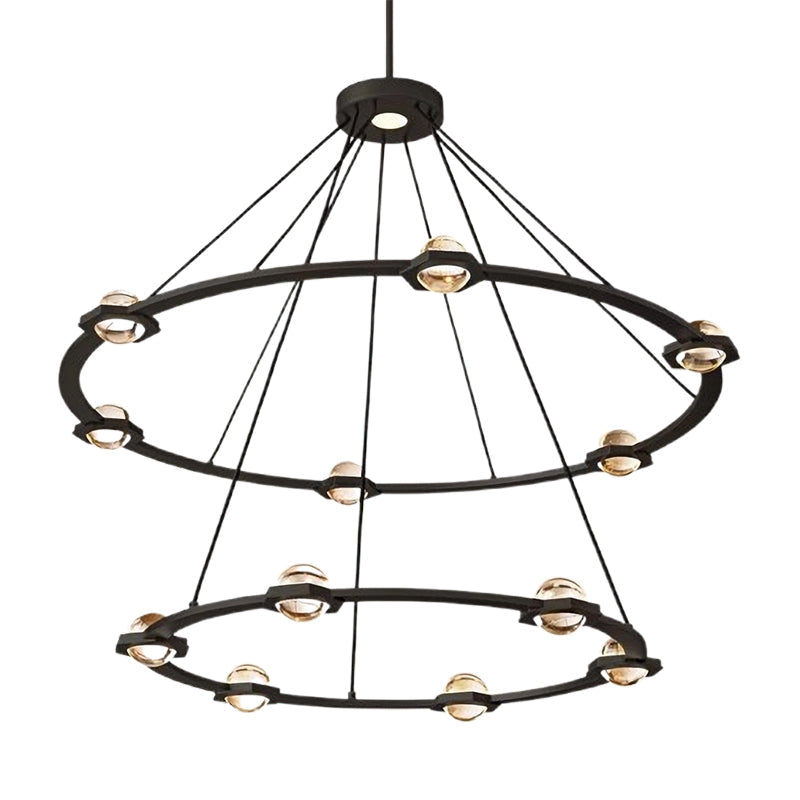 Eclavia Two-Tier Round Chandelier 48"