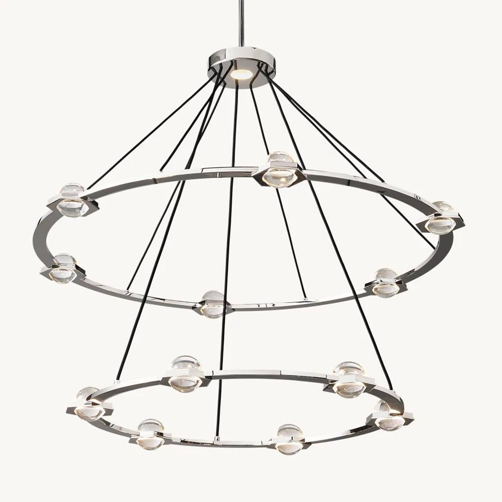 Eclavia Two-Tier Round Chandelier 48"