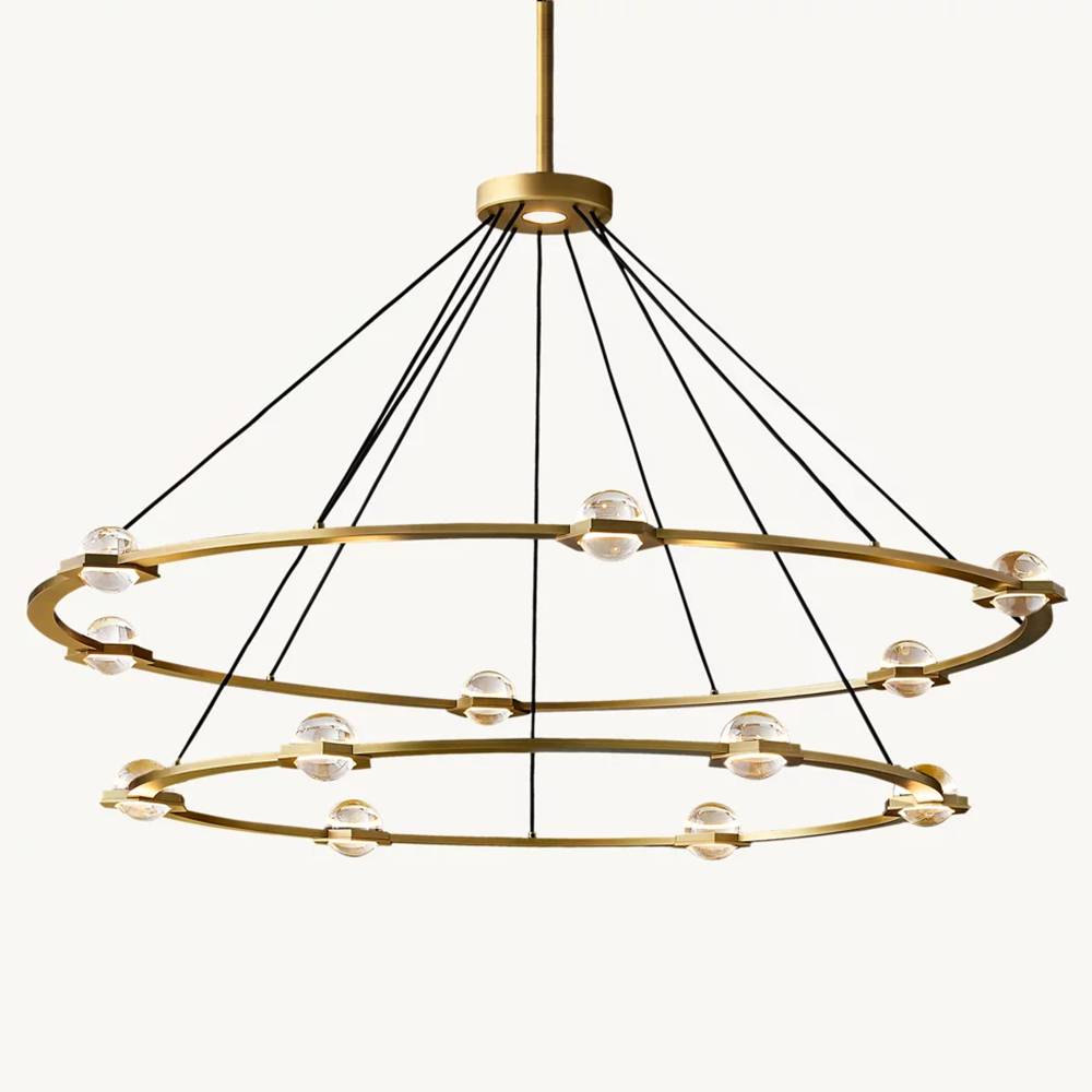 Eclavia Two-Tier Round Chandelier 60"