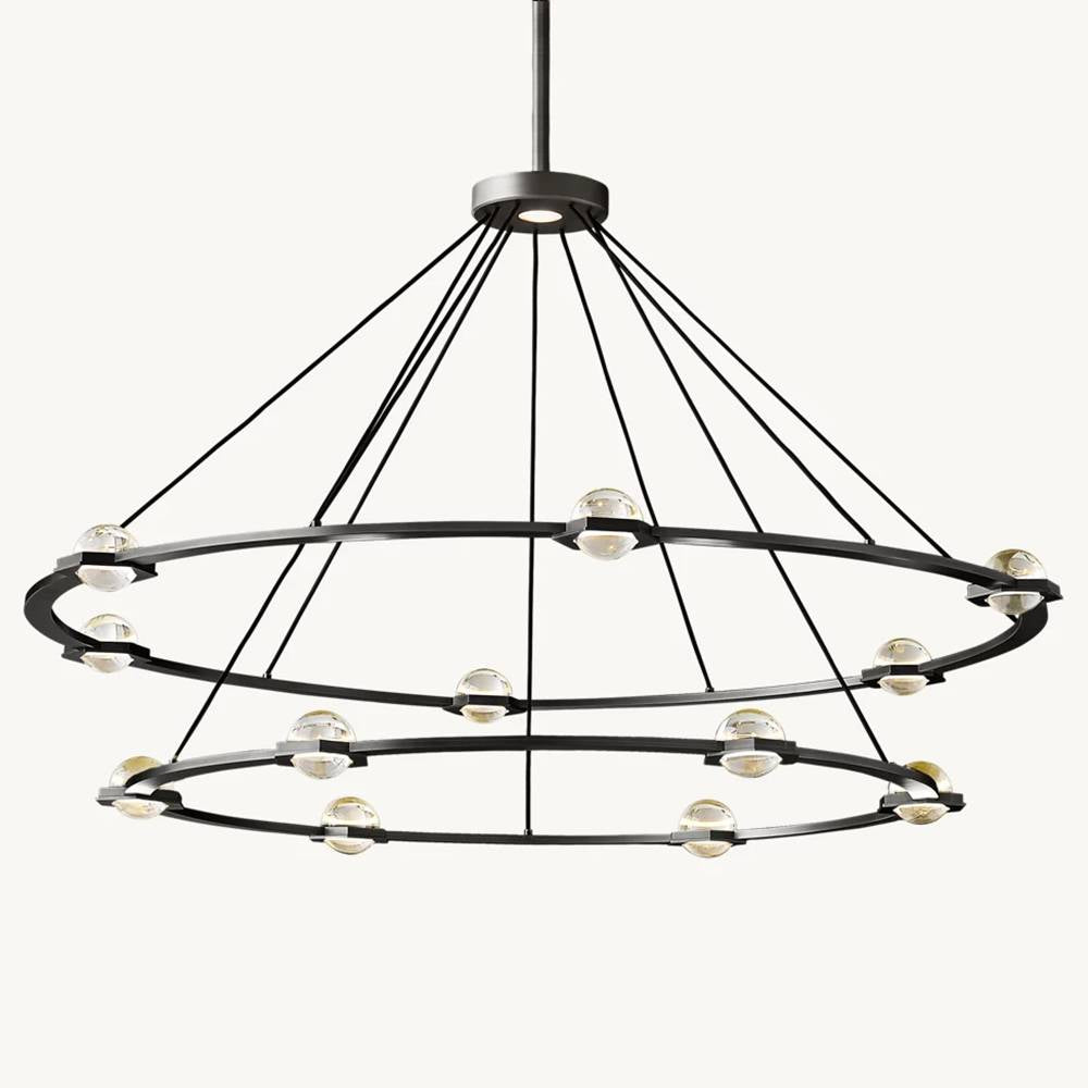 Eclavia Two-Tier Round Chandelier 60"