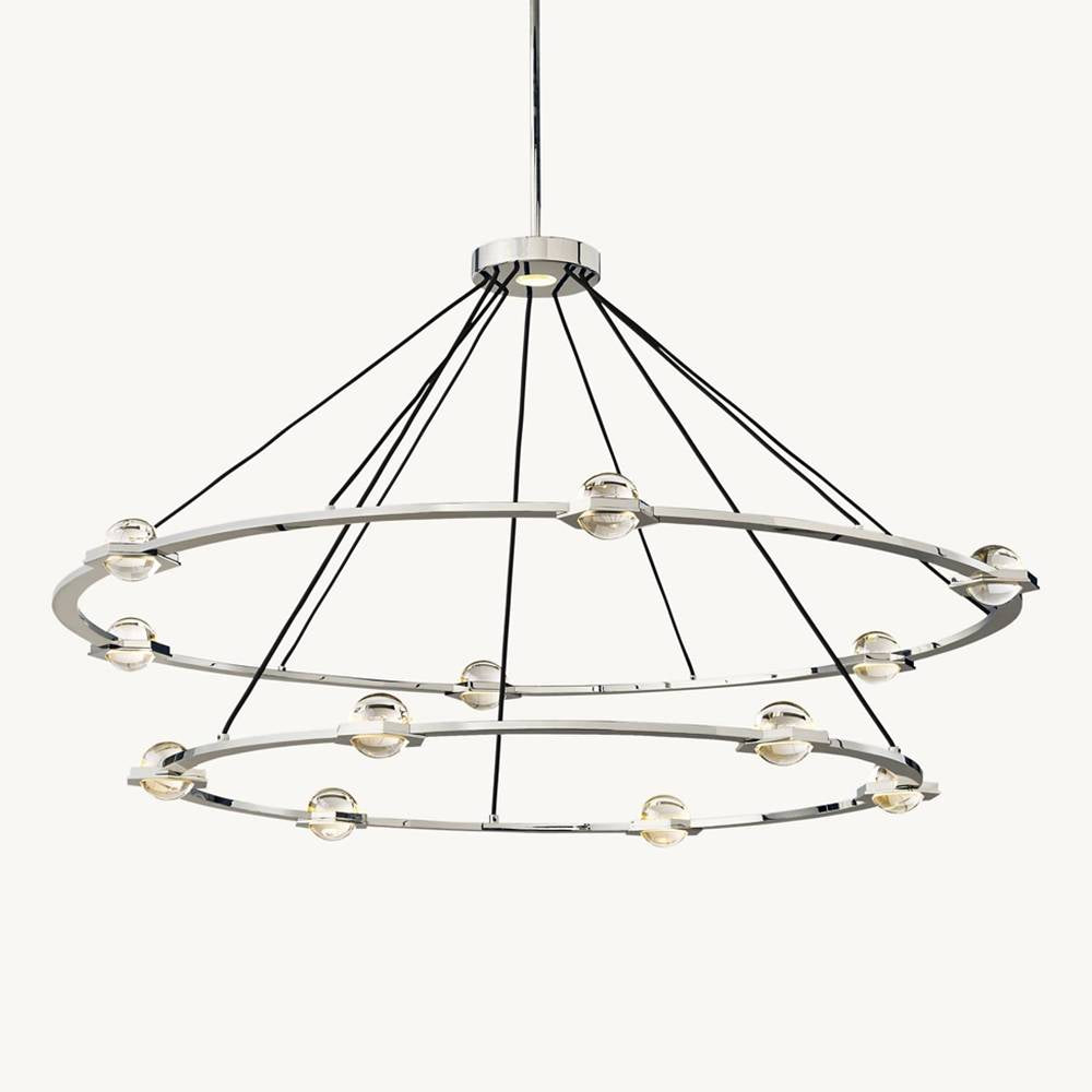 Eclavia Two-Tier Round Chandelier 60"