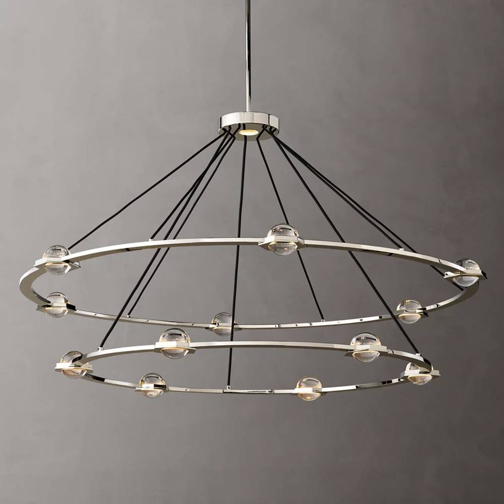 Eclavia Two-Tier Round Chandelier 60"