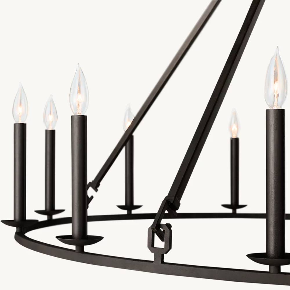Carrick Round Chandelier 72"