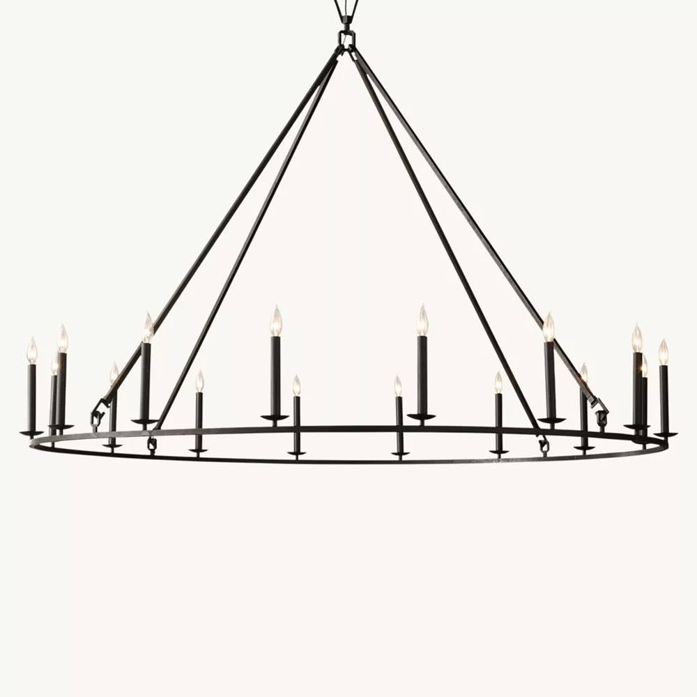 Carrick Round Chandelier 72"
