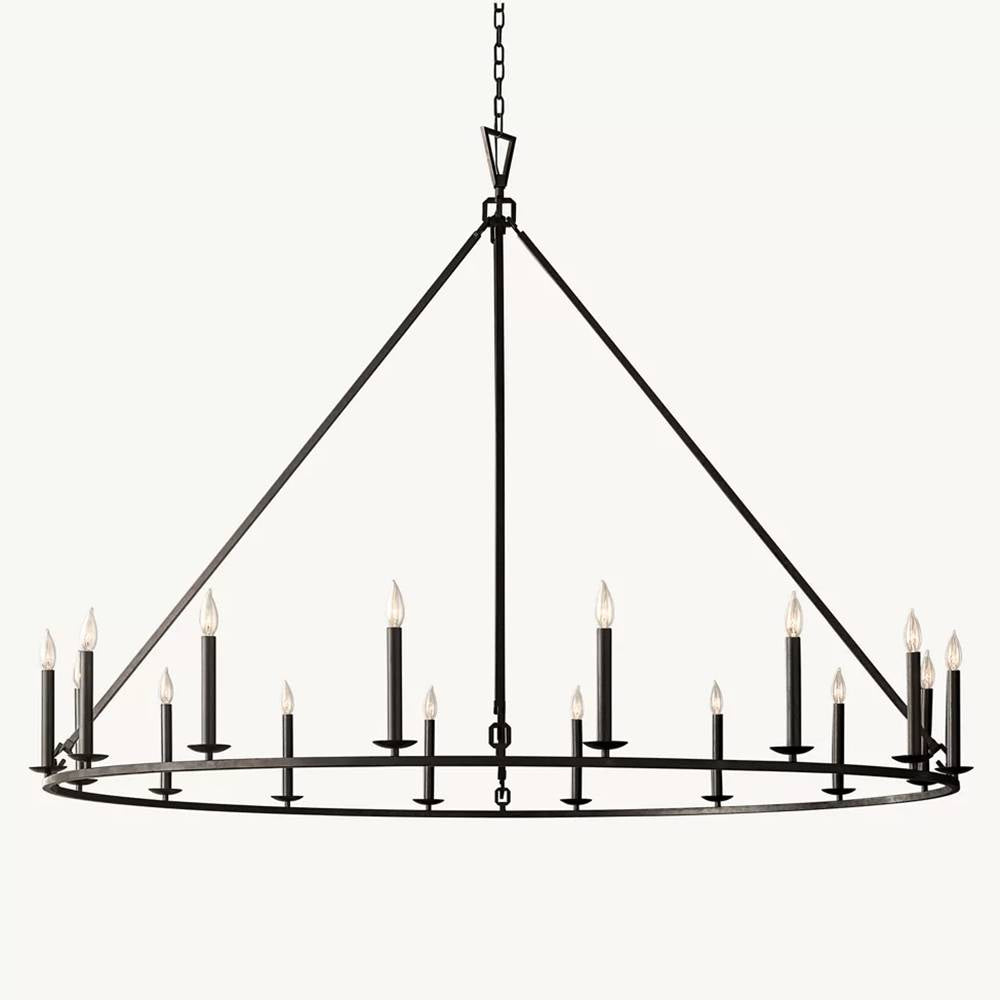 Carrick Round Chandelier 72"