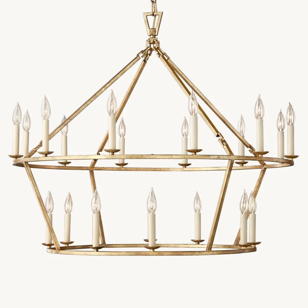 Carrick Two-Tier Round Chandelier 40"