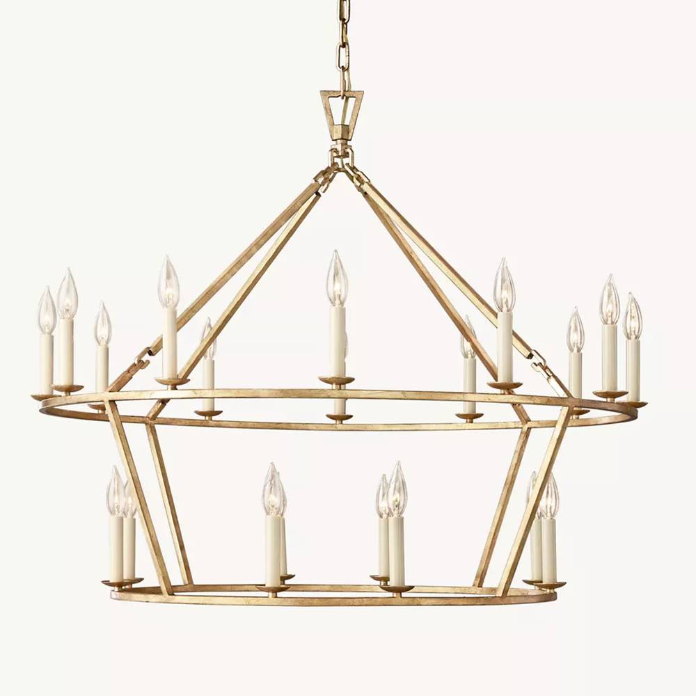 Carrick Two-Tier Round Chandelier 40"