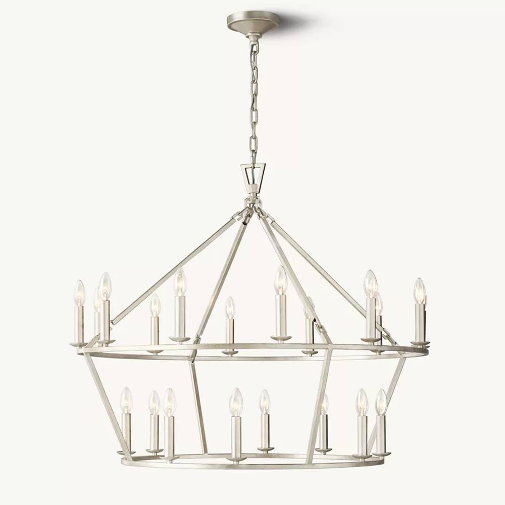 Carrick Two-Tier Round Chandelier 40"