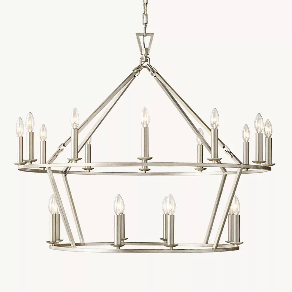 Carrick Two-Tier Round Chandelier 40"