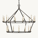 Carrick Two-Tier Round Chandelier 40"