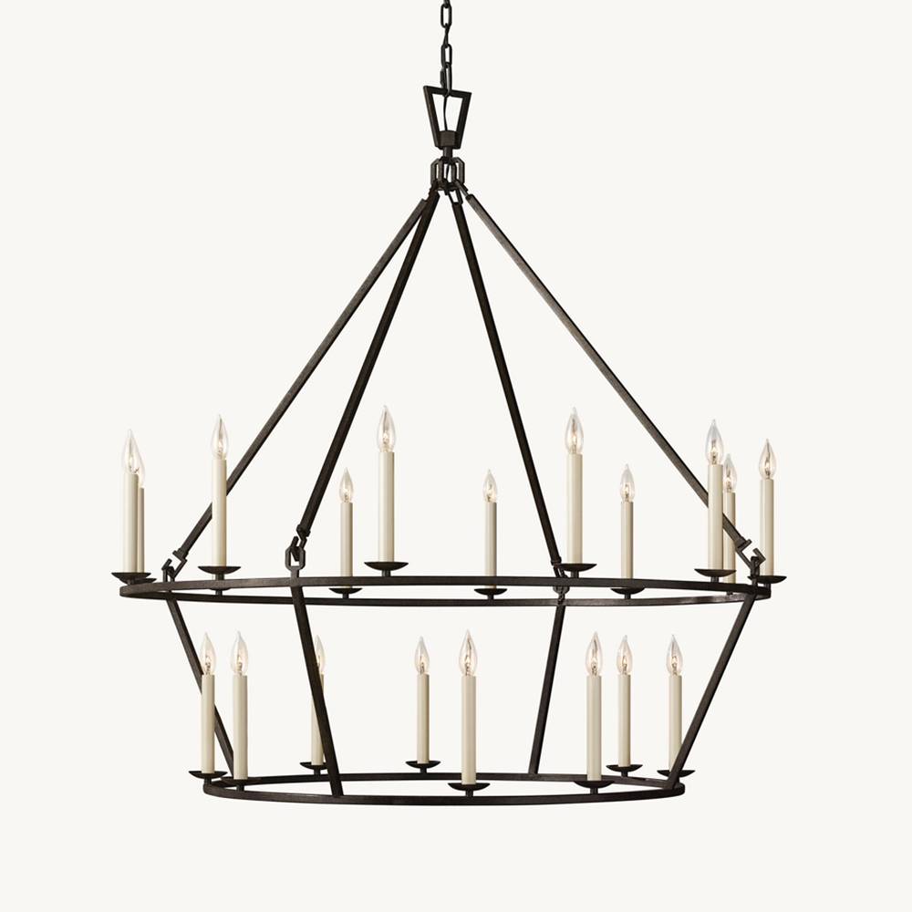Carrick Two-Tier Round Chandelier 50"