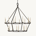 Carrick Two-Tier Round Chandelier 50"
