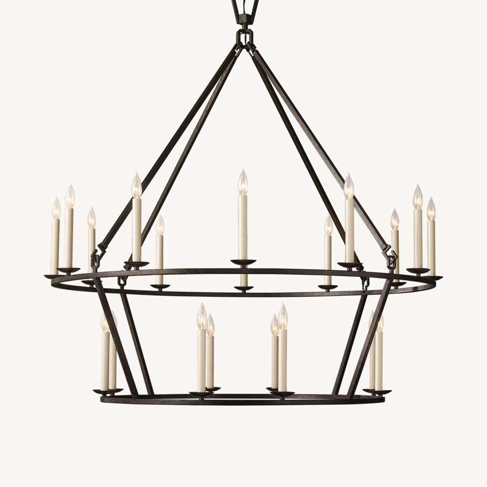 Carrick Two-Tier Round Chandelier 50"