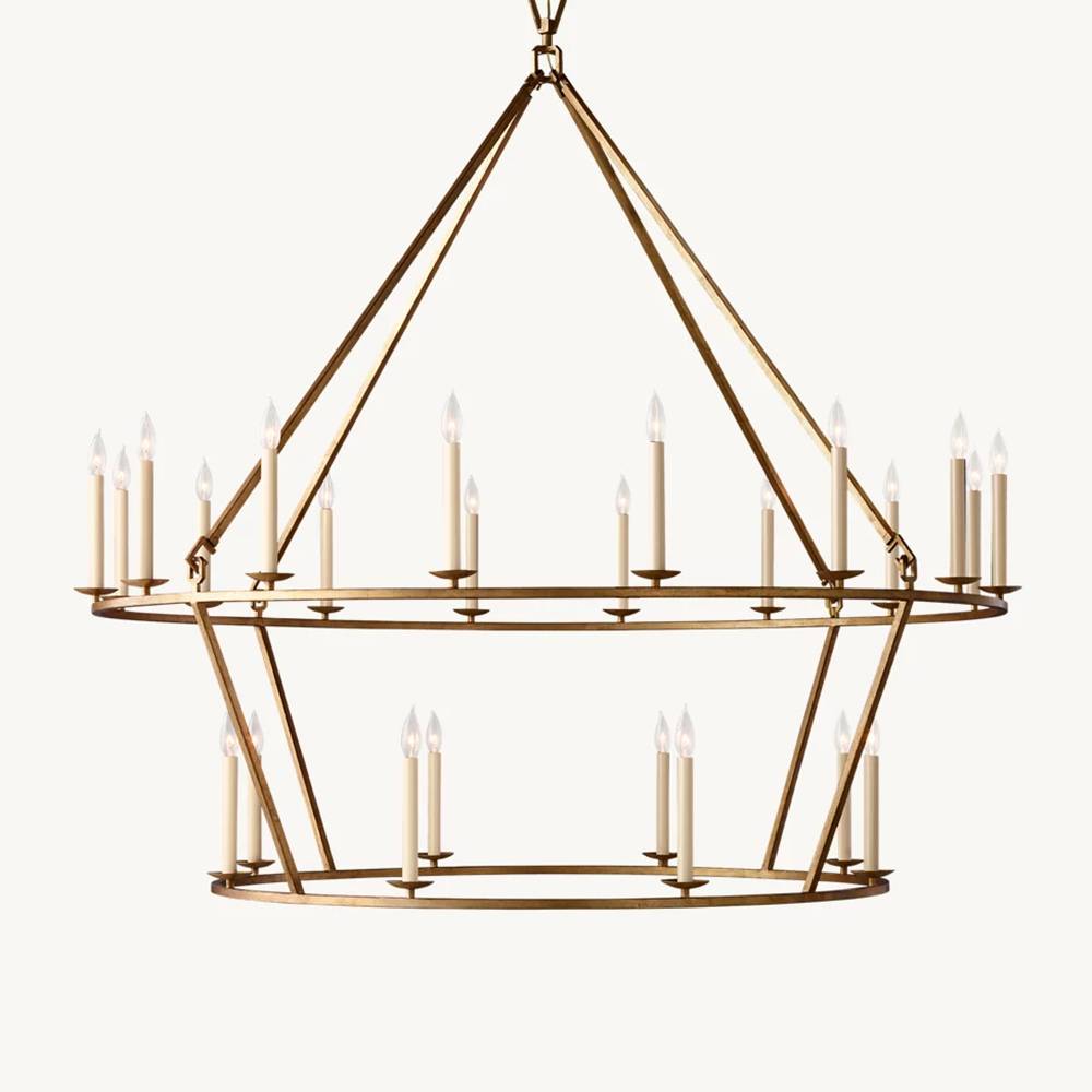 Carrick Two-Tier Round Chandelier 62"