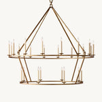 Carrick Two-Tier Round Chandelier 62"