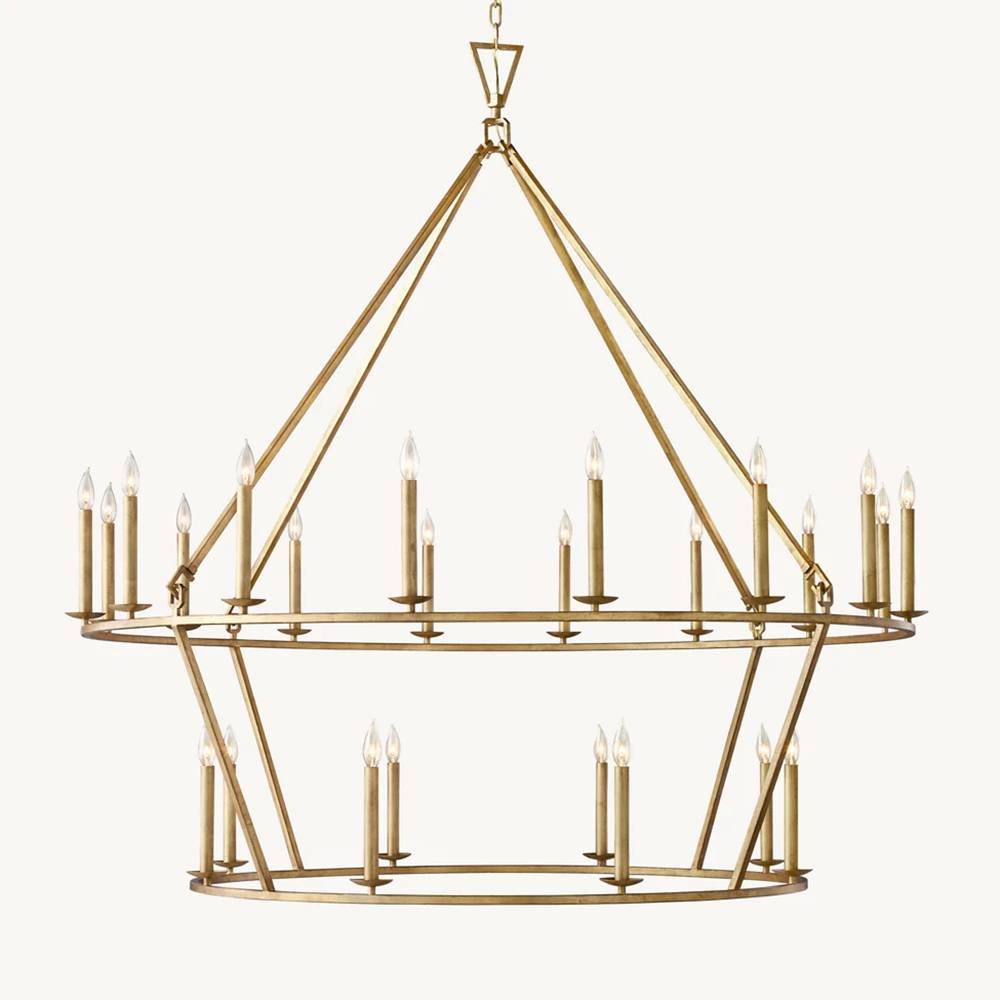 Carrick Two-Tier Round Chandelier 62"