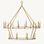 Carrick Two-Tier Round Chandelier 62"
