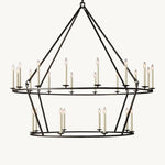 Carrick Two-Tier Round Chandelier 62"