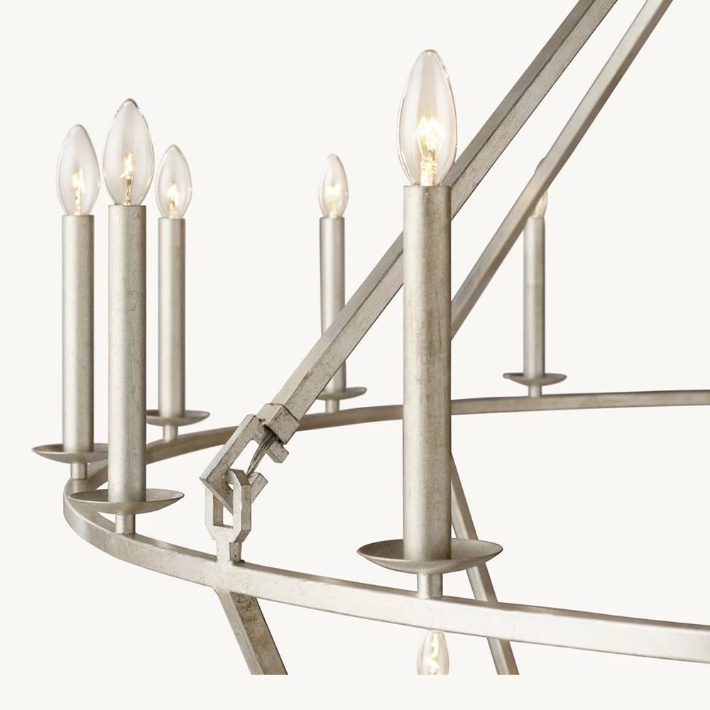 Carrick Two-Tier Round Chandelier 62"