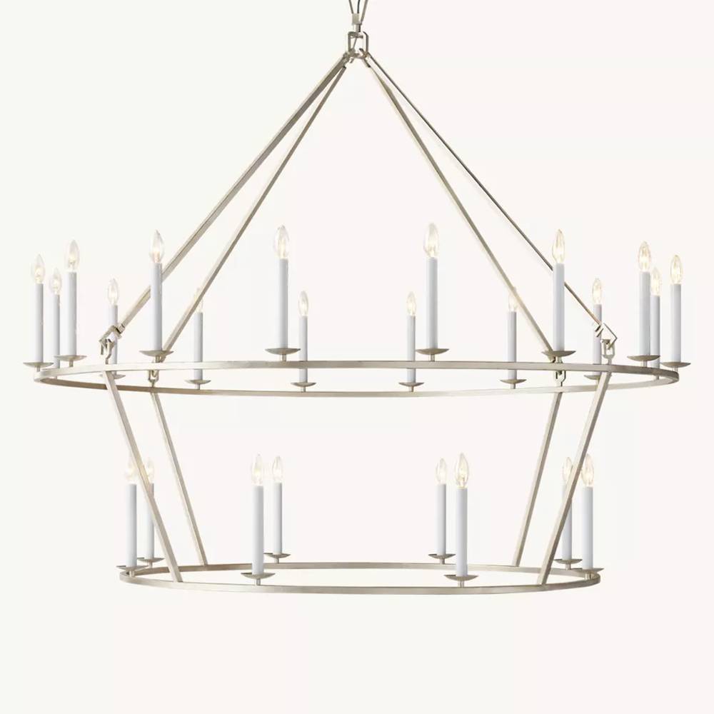 Carrick Two-Tier Round Chandelier 62"