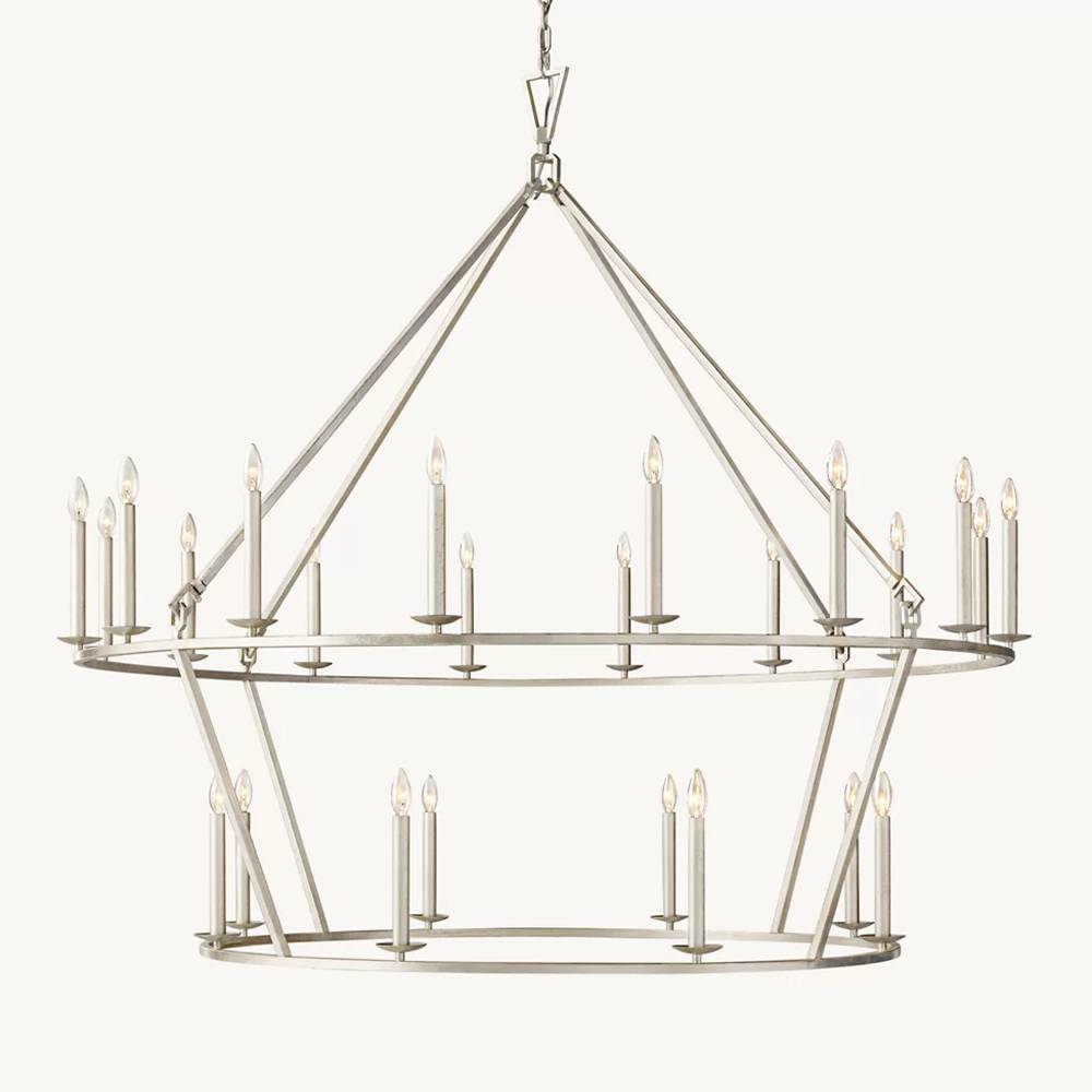 Carrick Two-Tier Round Chandelier 62"