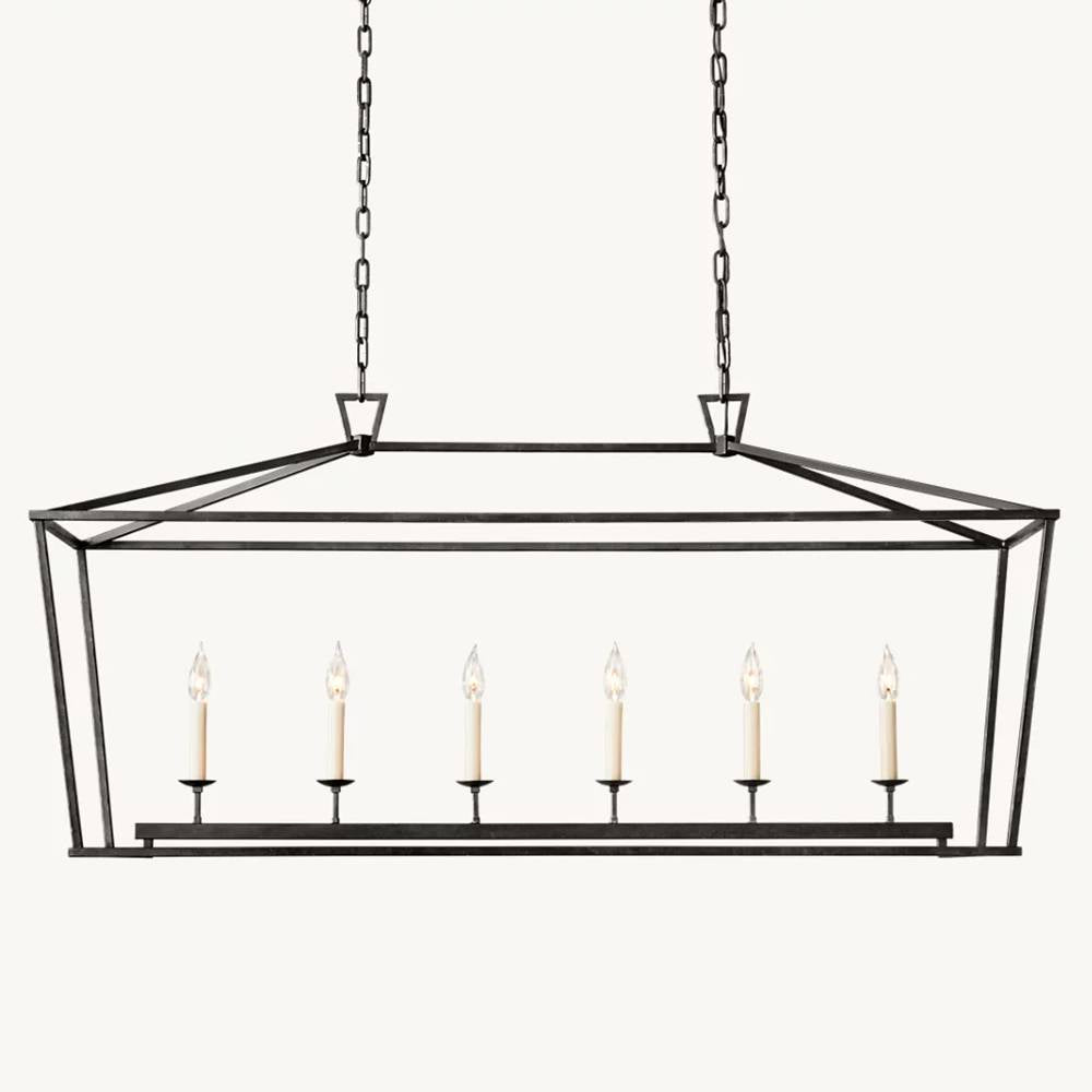 Carrick Rectangular Chandelier 54"