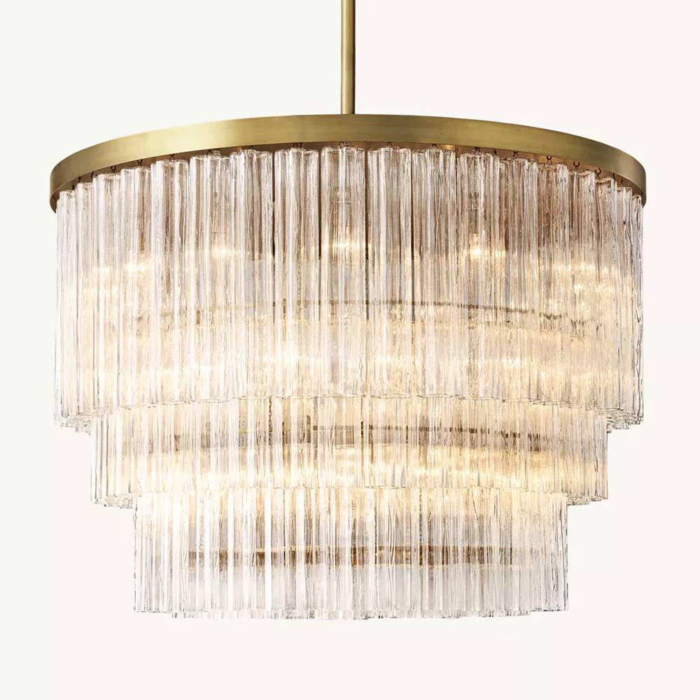 Chalune Three-Tier Round Chandelier 48"