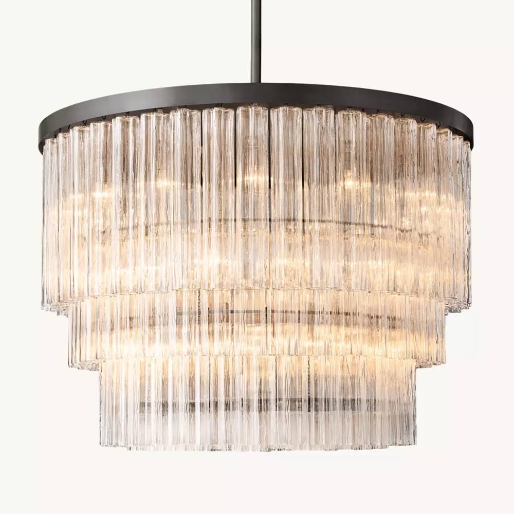 Chalune Three-Tier Round Chandelier 48"