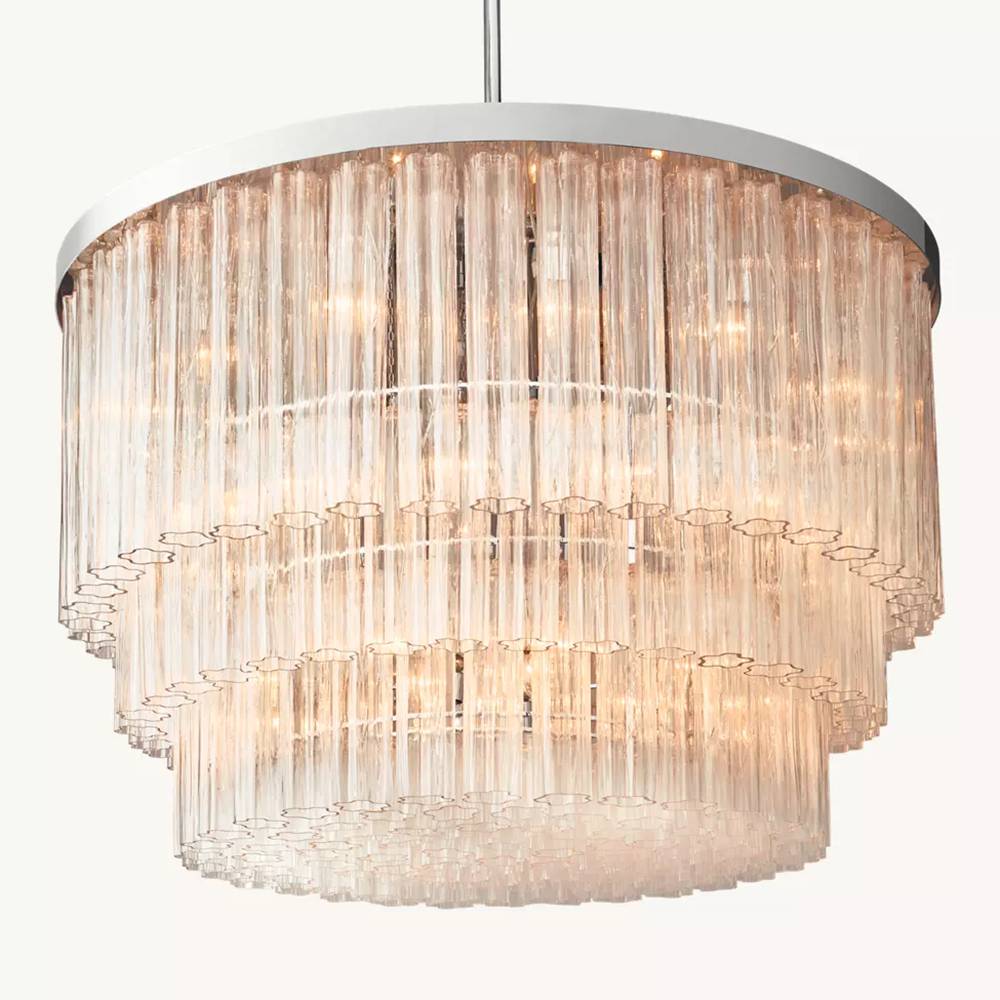 Chalune Three-Tier Round Chandelier 48"