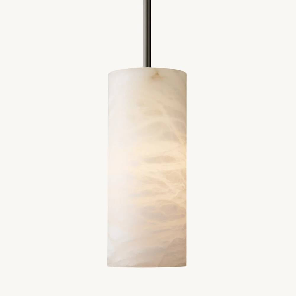 Berina Alabaster Cylinder Pendant Light