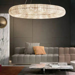 Halo Crystal Round Chandelier 72"