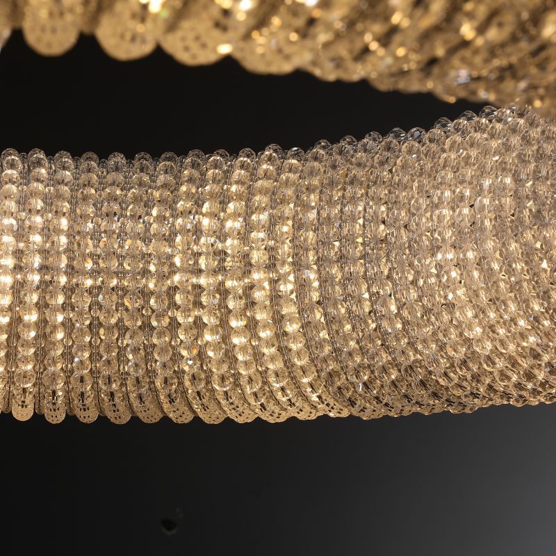 Halo Crystal Round Chandelier 59"