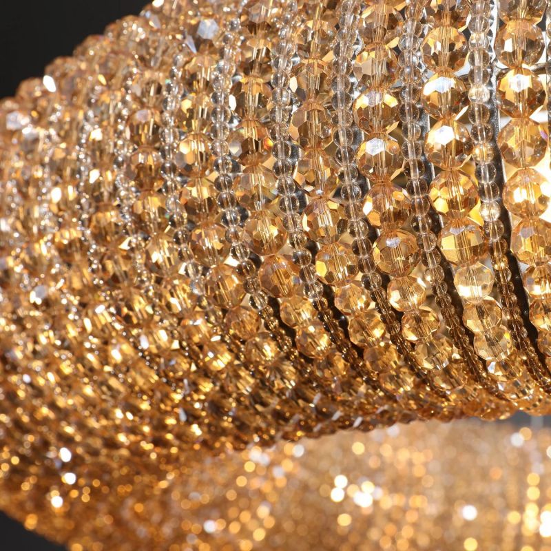 Halo Crystal Round Chandelier 41"