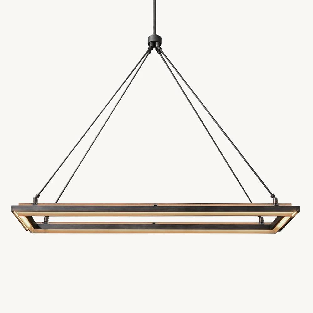 Pervalor Forged Rectangular Chandelier